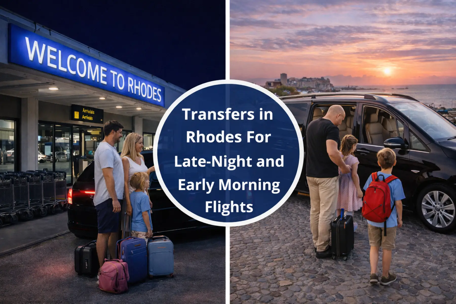 Transfers in Rhodes for Late Night and Early Morning Flights