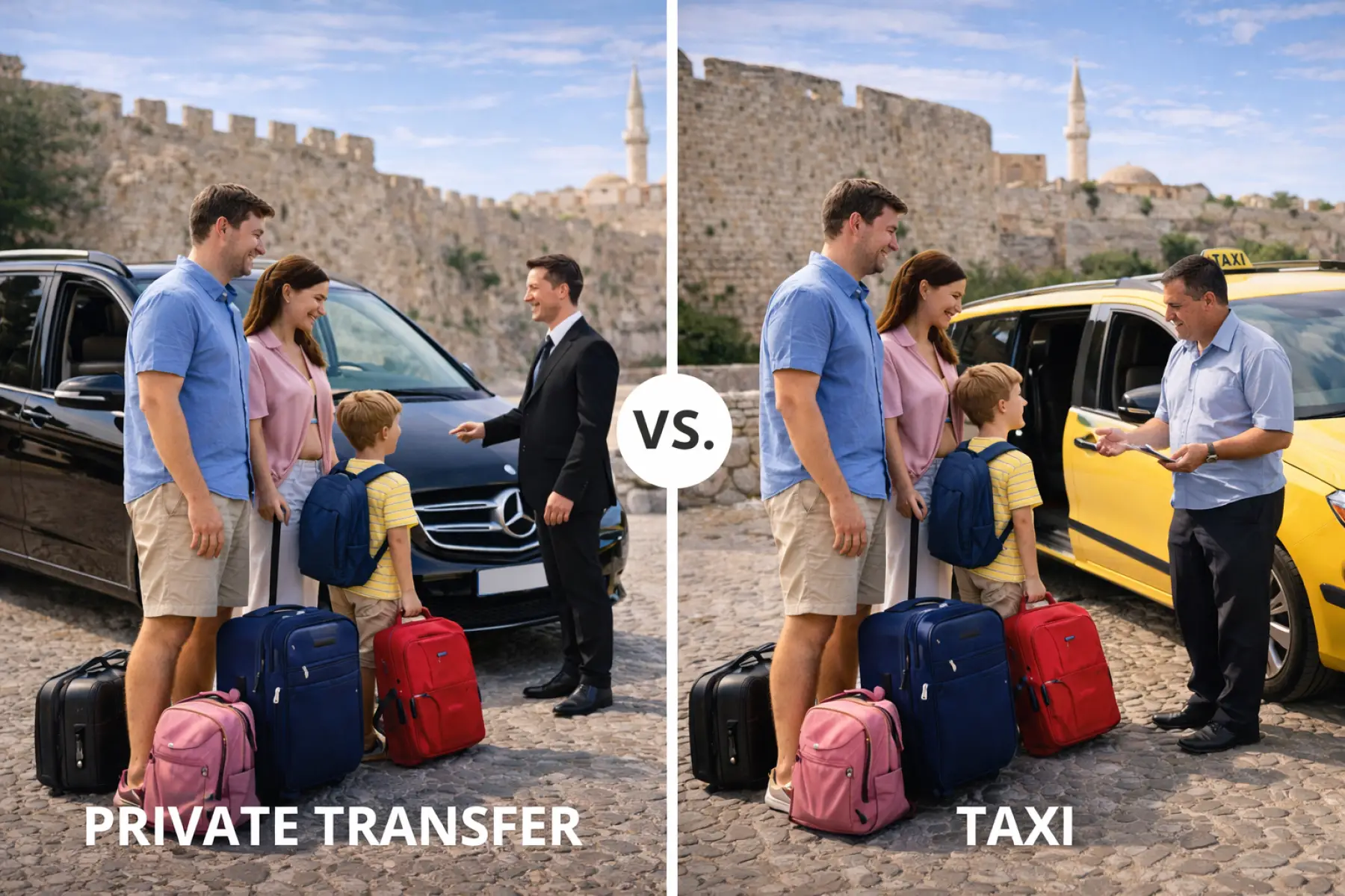 Getting Around Rhodes: Private Transfers vs Taxis